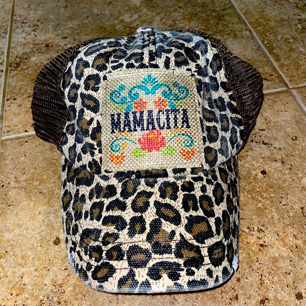 Mamacita leopard cheetah hat cap